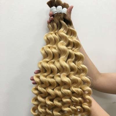 Ombre bulk hair color body wavy 100% virgin human hair extension wholesale price