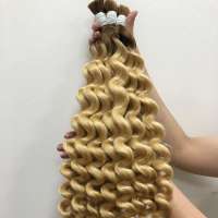 Ombre bulk hair color body wavy 100% virgin human hair extension wholesale price